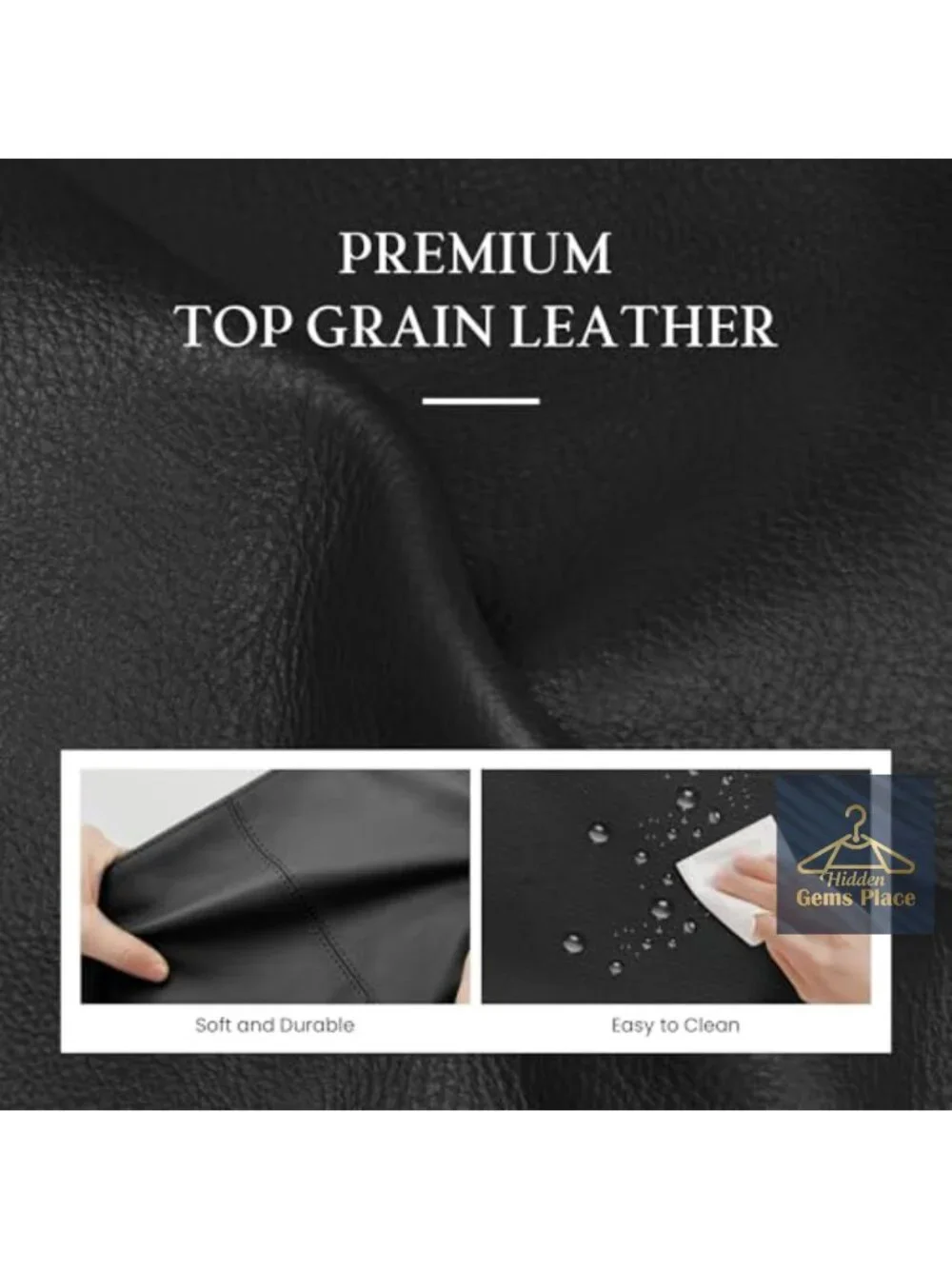 Genuine Leather Hobo Bag, Anti-Theft Crossbody Purse with RFID Wallet